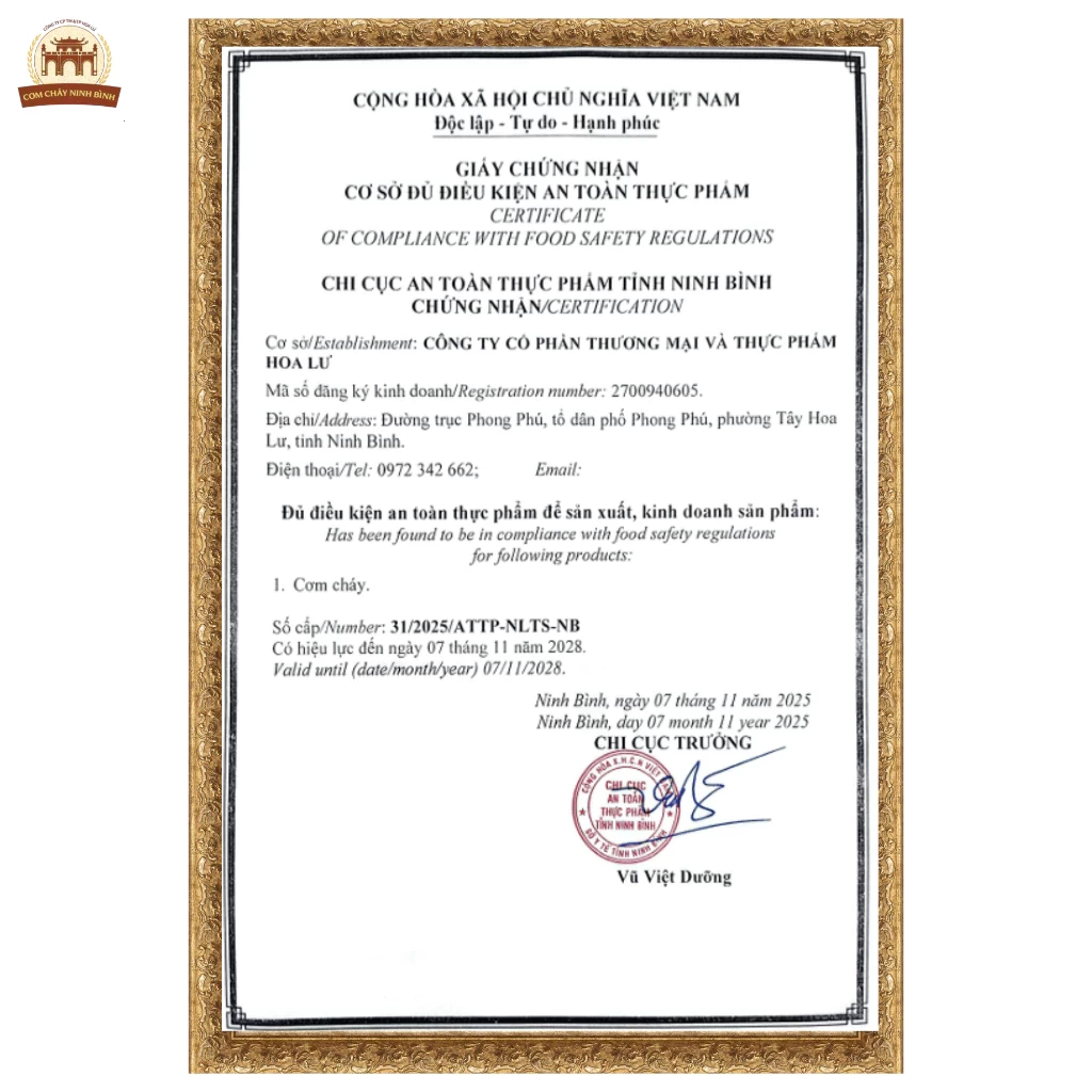 Cơm Cháy Chà Bông Cay