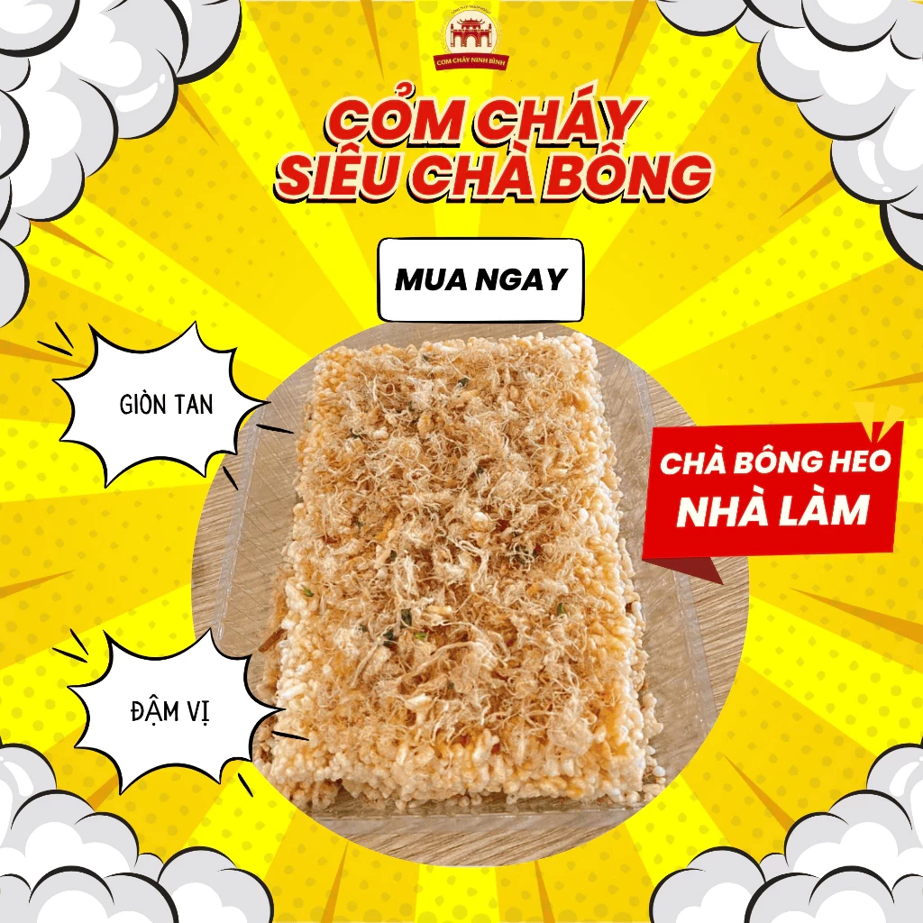 Cơm Cháy Siêu Chà Bông Vị Cay
