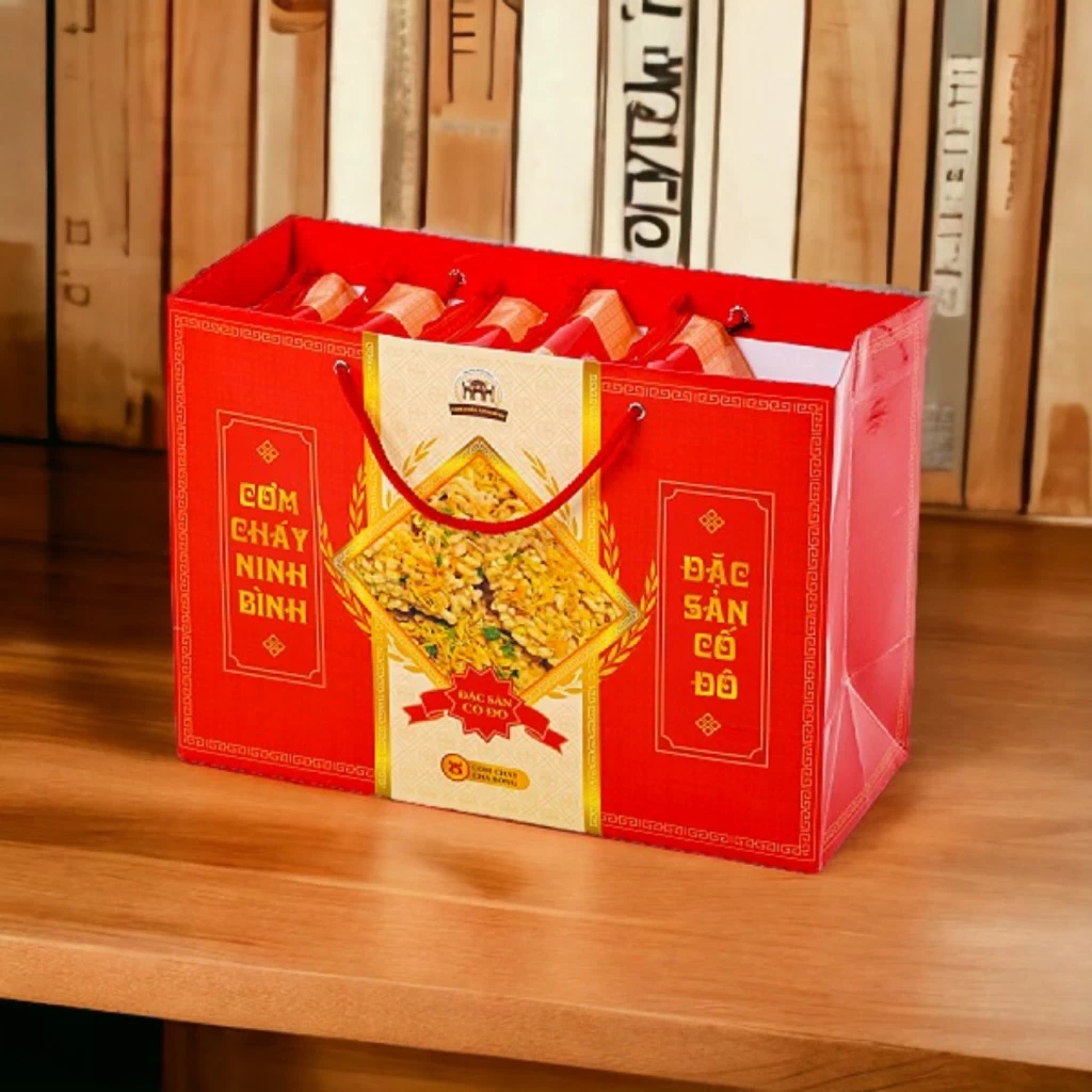 Xách Quà Cơm Cháy Siêu Chà Bông (6 gói 220g)