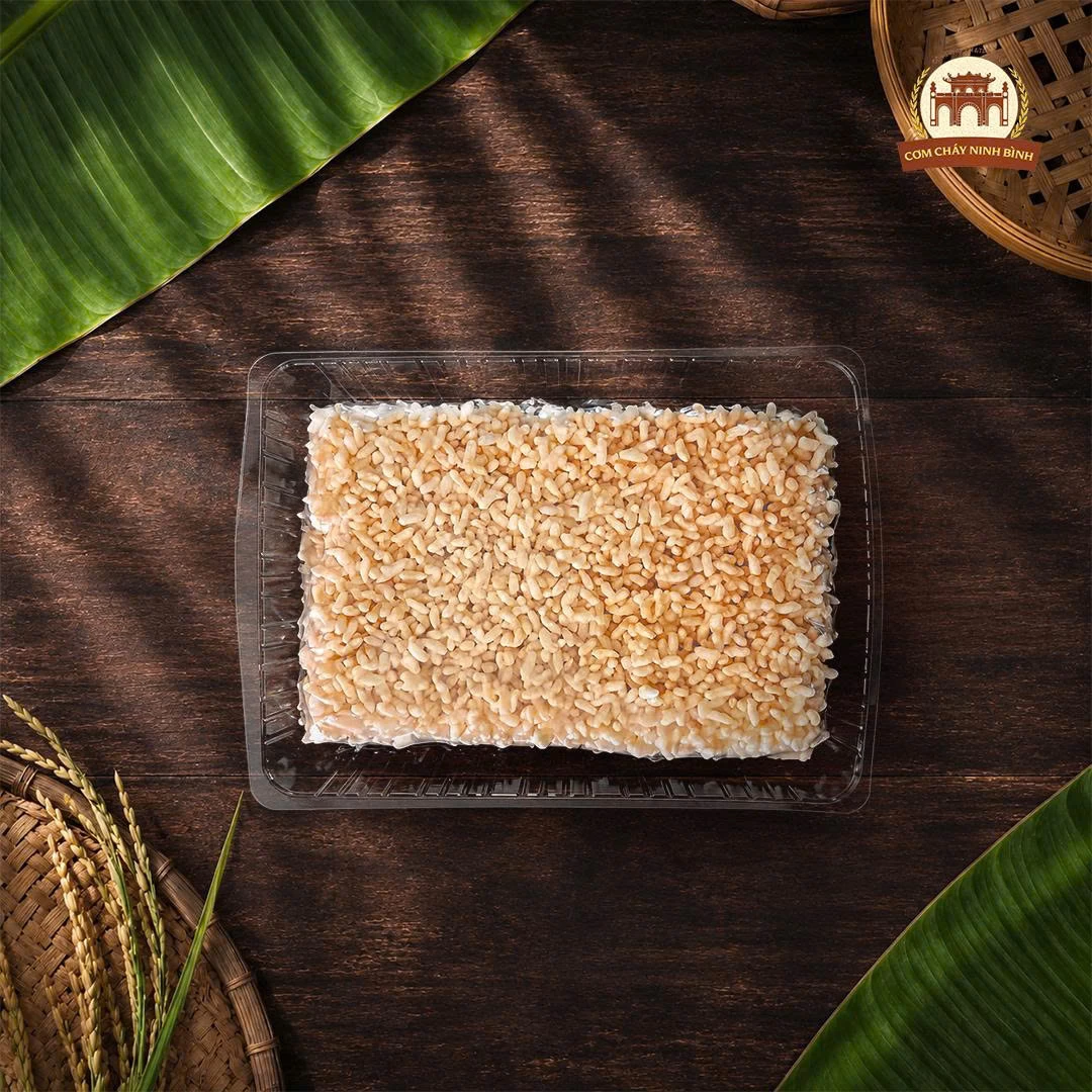 (200gr) Cơm Cháy "KHÔNG CHÀ BÔNG" - Nếp Cái Hoa Vàng - 4 Hương Vị Đặc Trưng - Giòn Rụm, Thơm Ngon